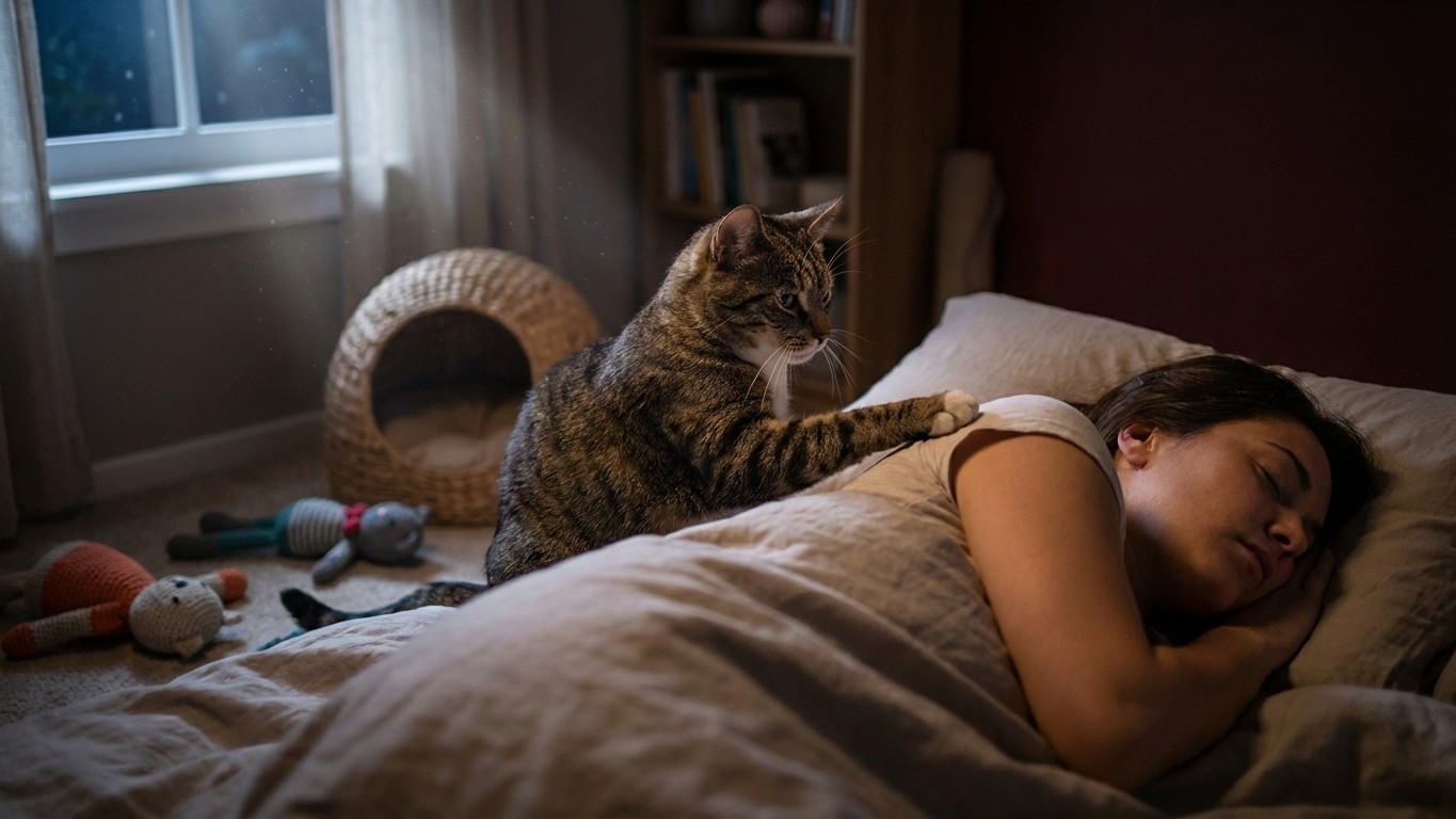 Why Does Your Cat Wake You at Night? Expert Tips to Sleep Peacefully
