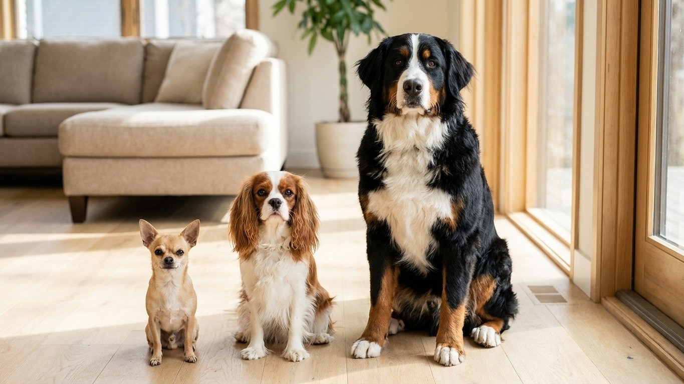 Races de chiens par taille: du petit au géant (avec tableau comparatif)