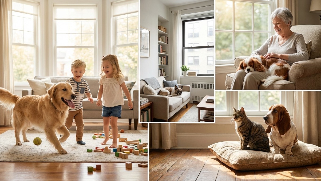 Races de chiens selon votre profil: enfants, seniors, chats et contraintes