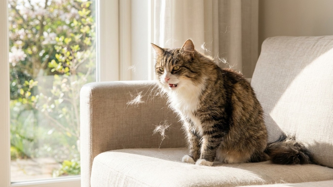 Why Your Indoor Cat Suddenly Has Hairballs When Spring Arrives