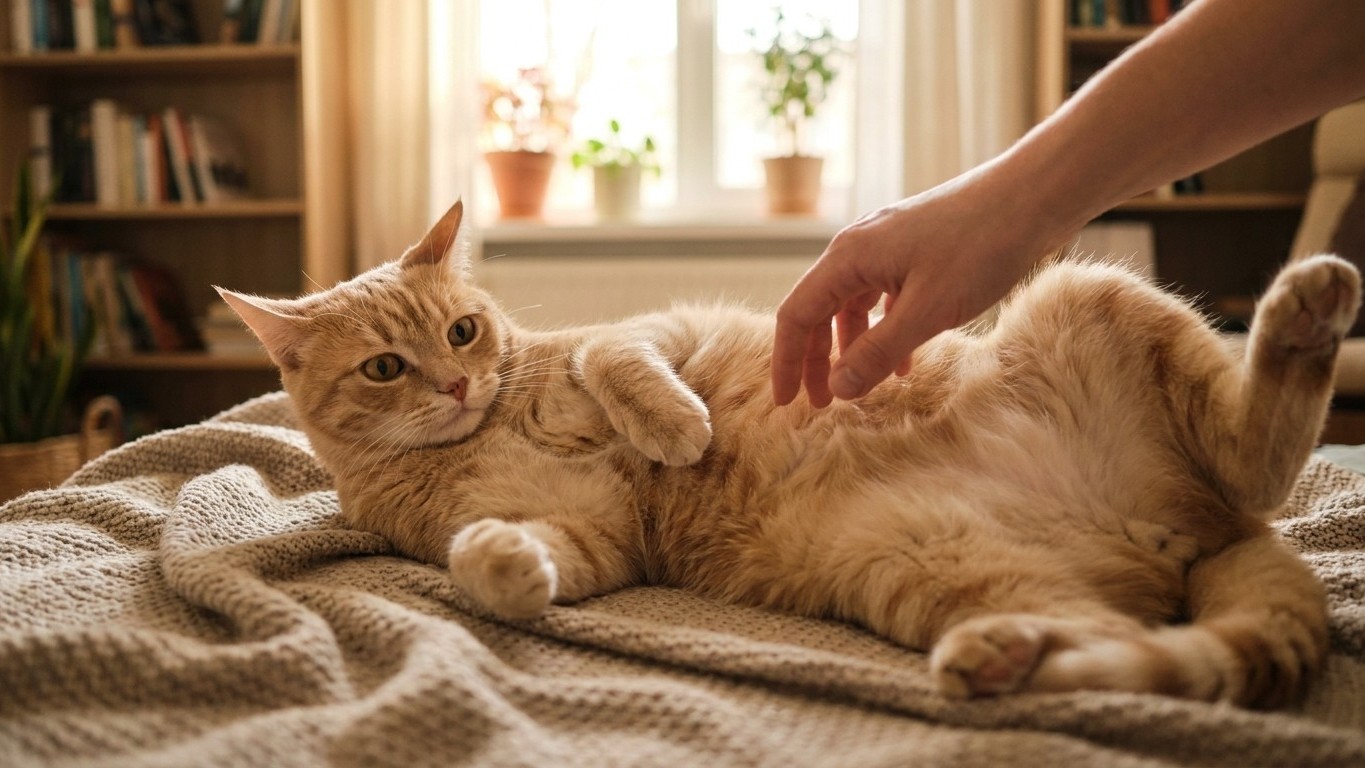 The Belly Trap: Why Your Cat's Cute Roll-Over Is NOT an Invitation for Rubs