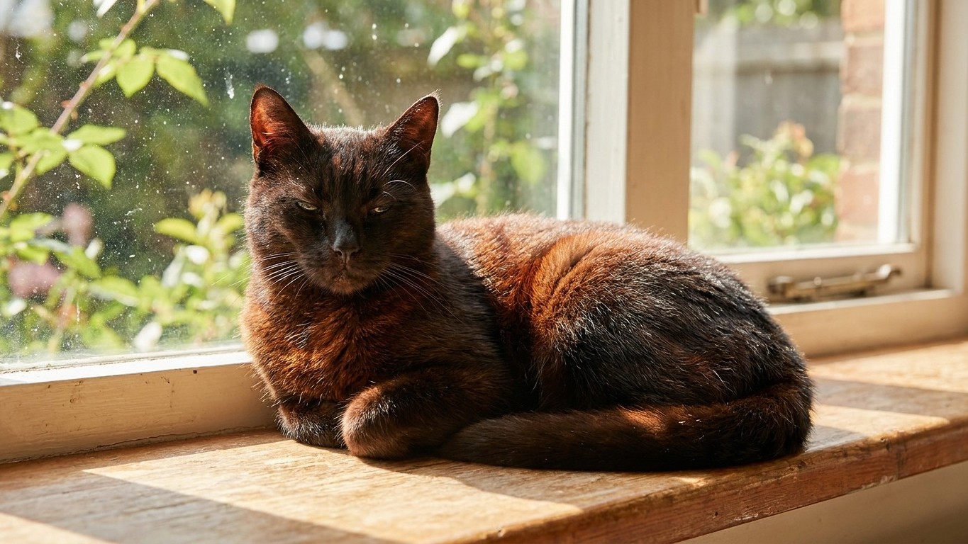 Why Your Black Cat's Fur Is Turning Rusty Brown—And When It's More Than Just Sunshine
