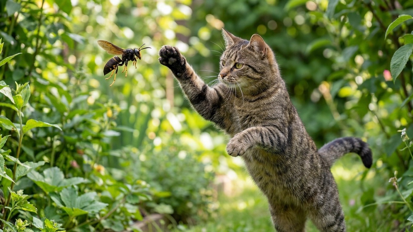 Why Your Cat's Hunting Instinct Is Dangerous This Spring: The Asian Hornet Threat