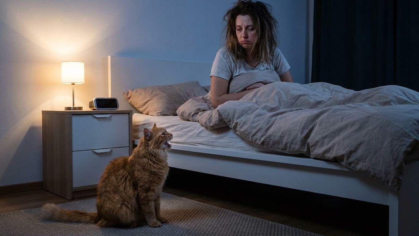 Why Your Cat Won't Stop Crying at Night—And What You're Actually Doing Wrong