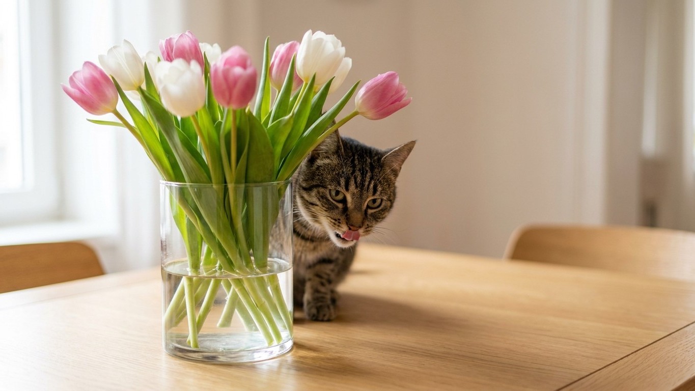 The Silent Danger in Your May Bouquet: Why Your Cat's Sip from the Tulip Vase Could Be Toxic