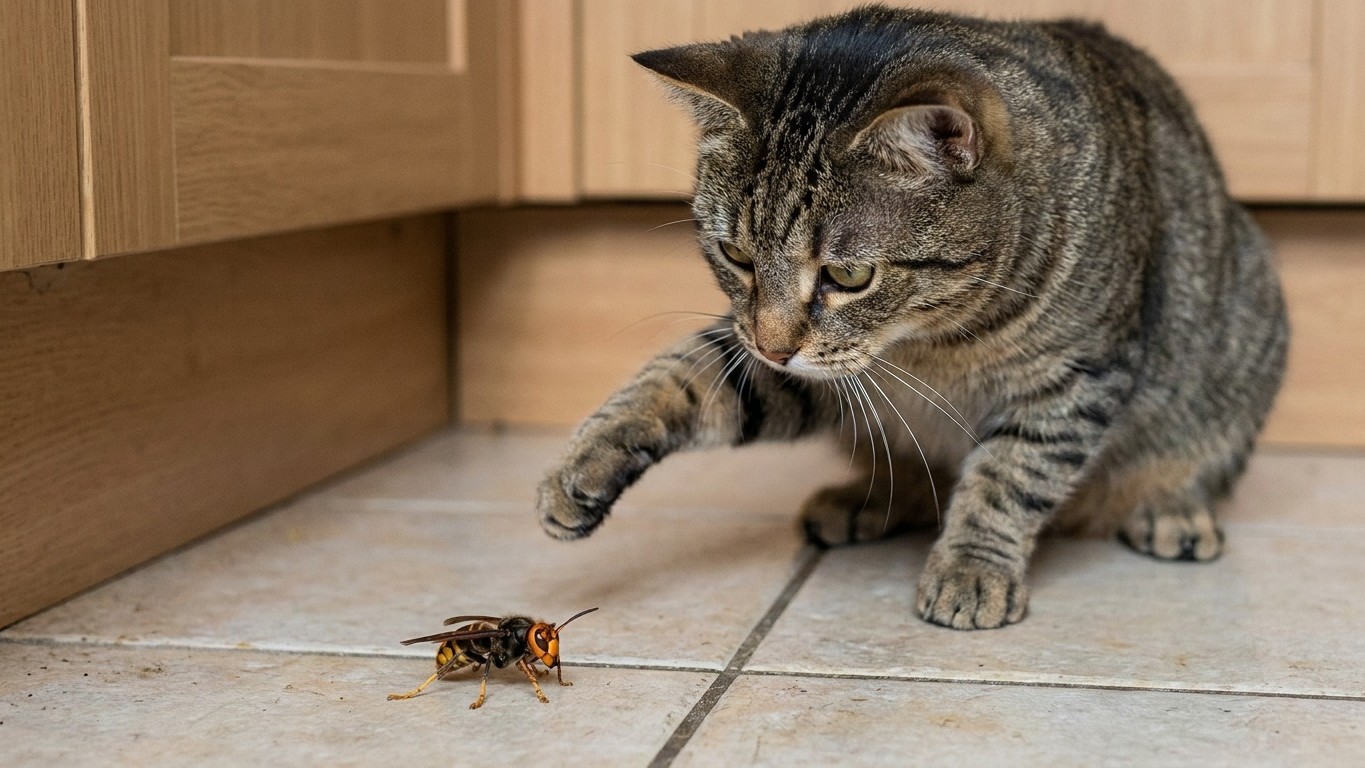 Why Your Cat's Playful Swat at an Asian Hornet Could Turn Into a Veterinary Emergency