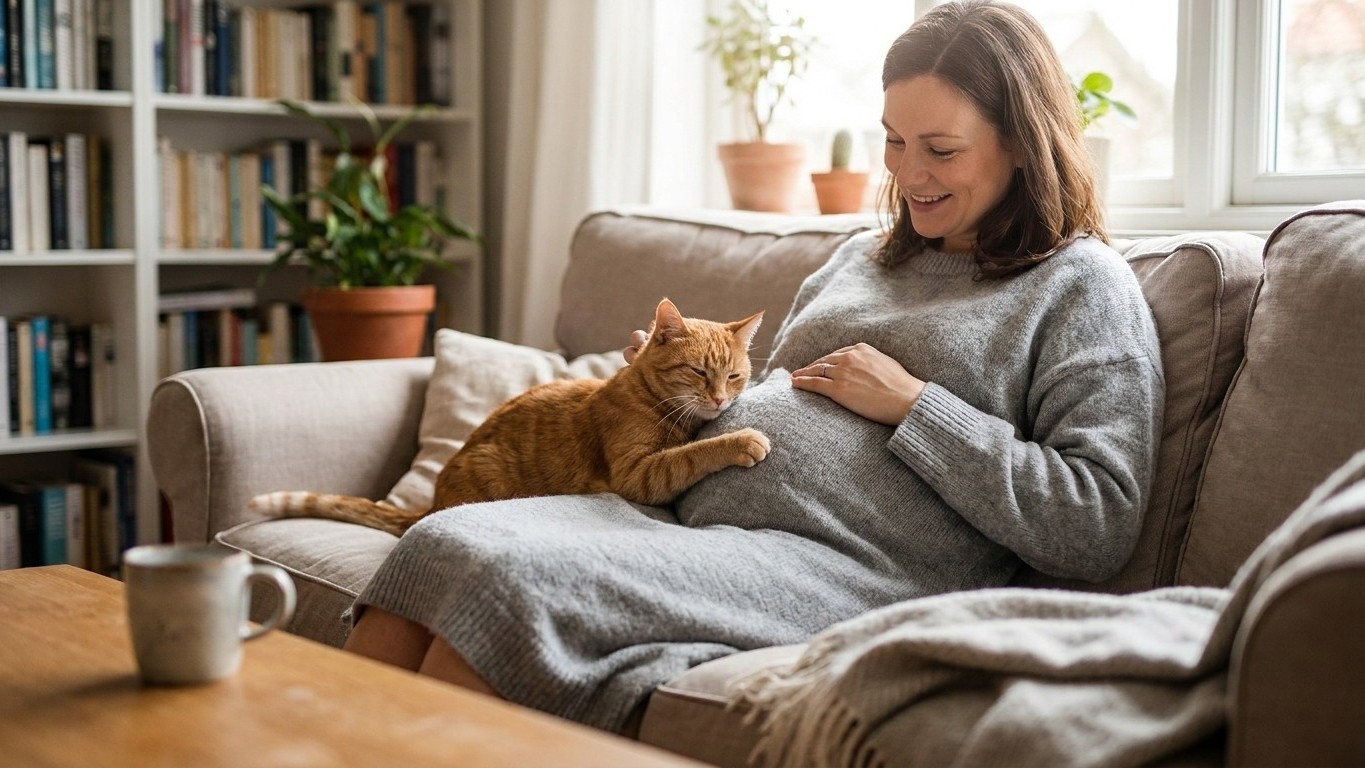 Your Cat's Belly Kneading During Pregnancy Isn't the Problem—His Litter Box Is
