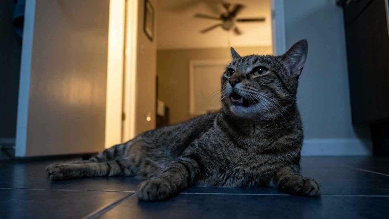 Why Your Cat's Heavy Panting at Night Is a Red Flag—And Why Your Fan Isn't Helping