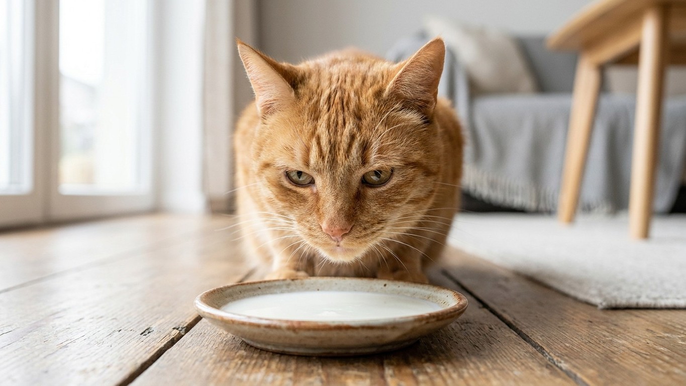 I always gave my adult cat a bowl of milk as a treat: a vet showed me what was really happening in her gut