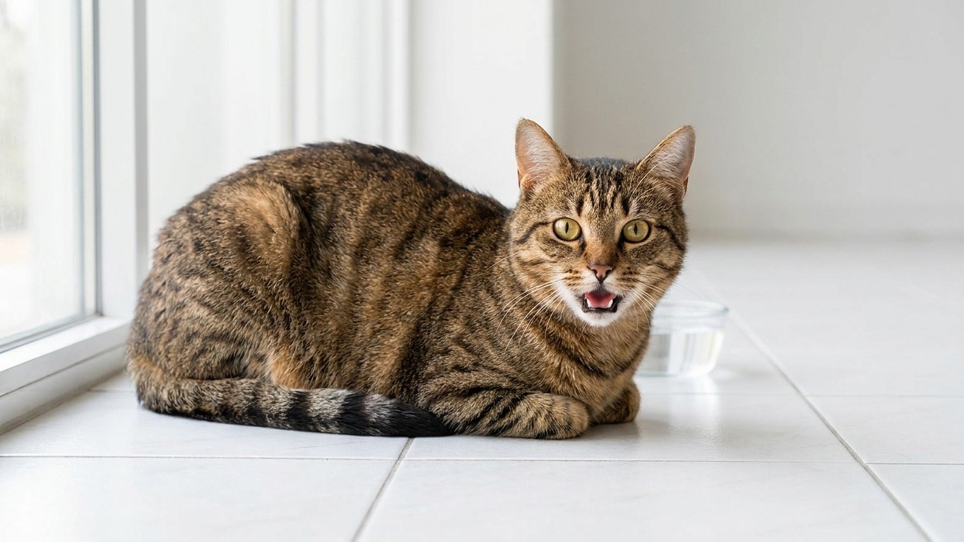 'I thought he was just cooling off like a dog': why a cat panting with its mouth open in a heatwave is a signal vets say n...