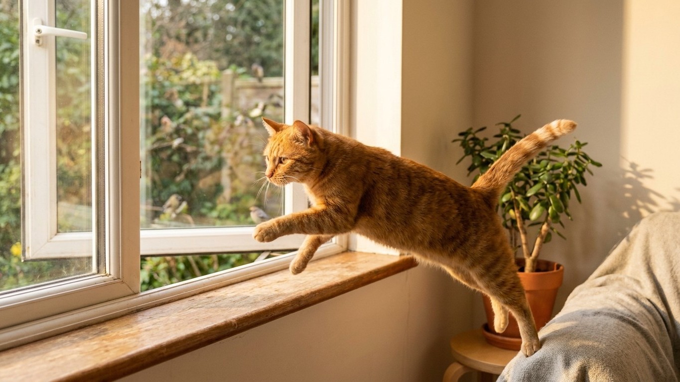 My cat fell from the second floor and I thought it was the lucky one: the vet explained why a short fall breaks more bones...