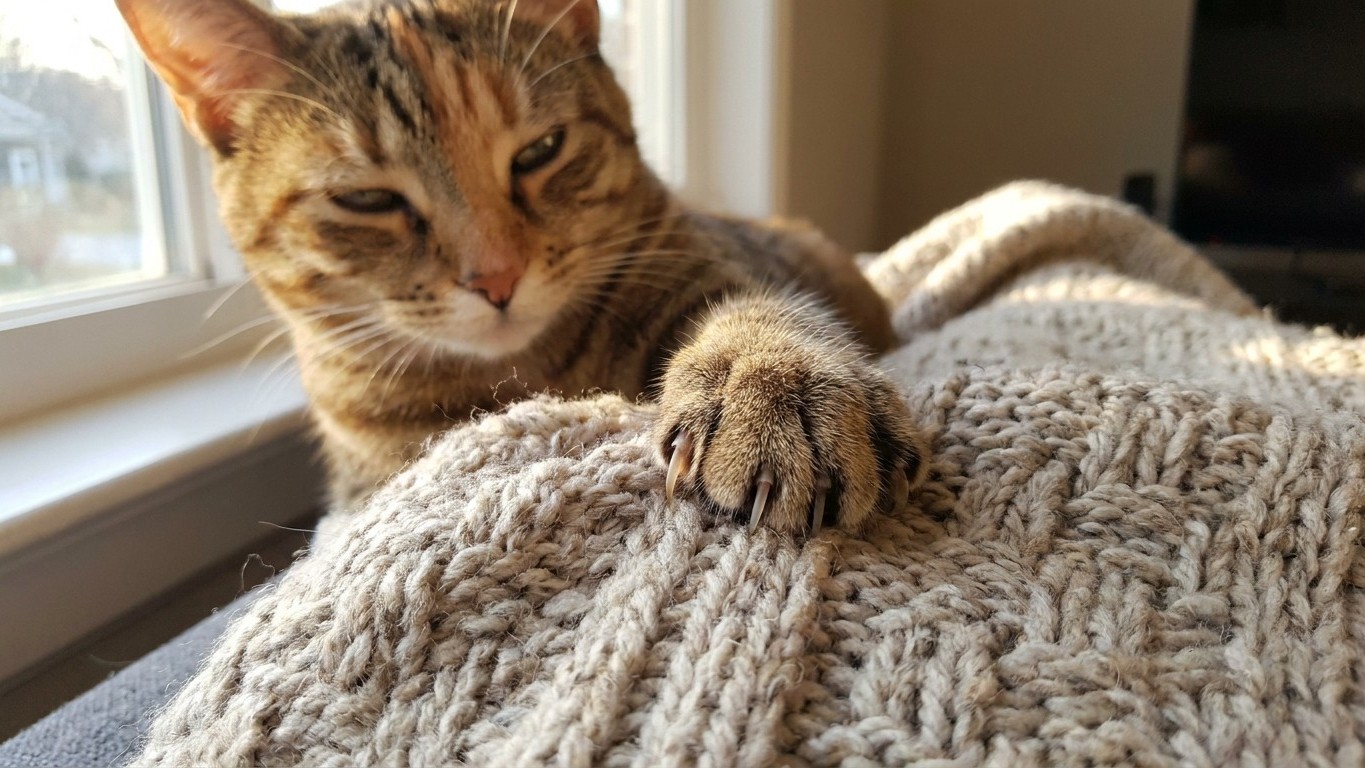 My cat has always kneaded my lap before settling down: I smiled for years before understanding what its paws were really d...