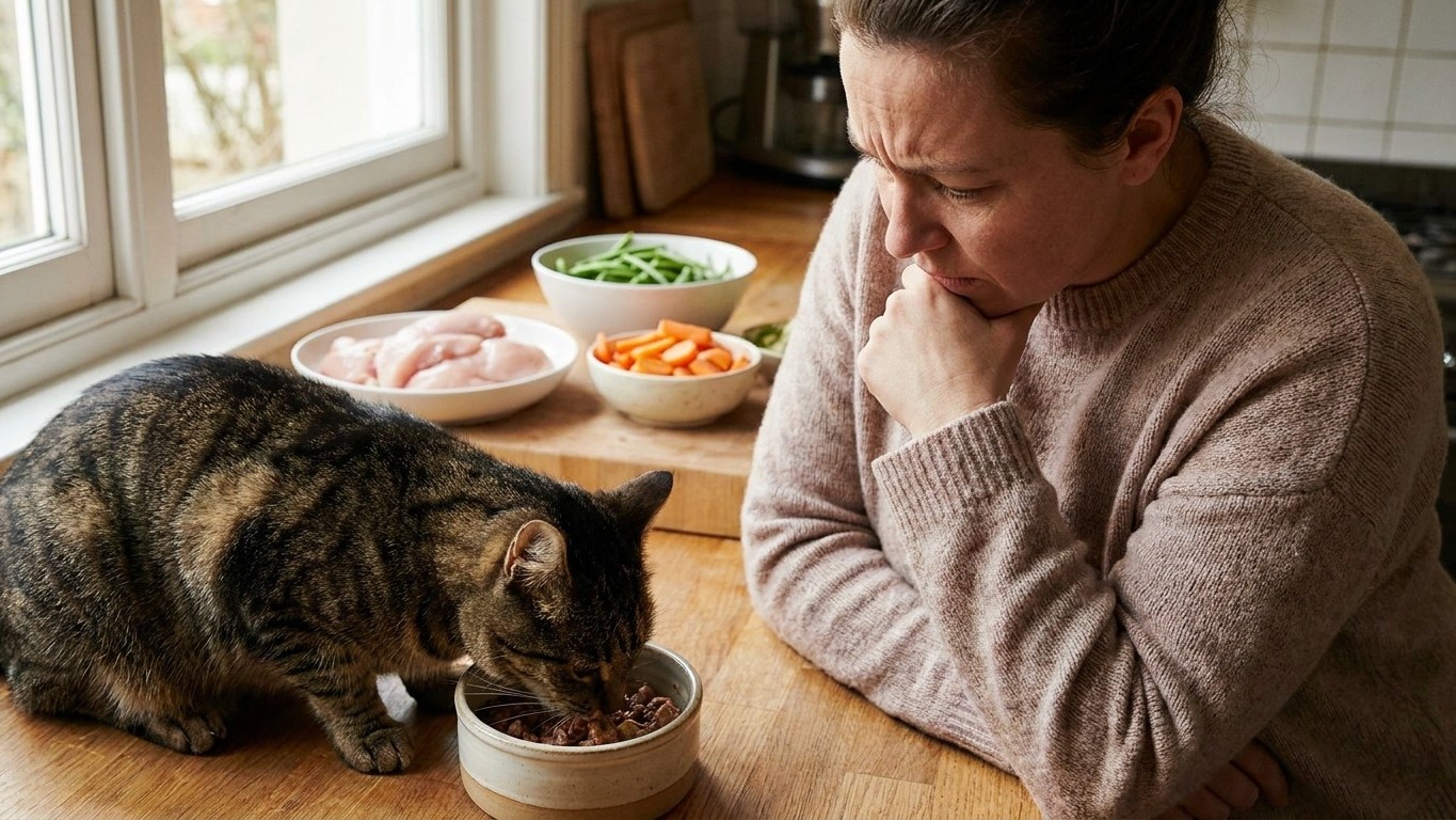 I cooked my cat's meals from scratch for two years to feed her better: the day the vet scanned her heart, it was already t...