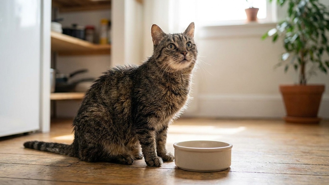 I doubled my 12-year-old cat's dinners because she was always begging: the day the vet took one small blood sample, I unde...