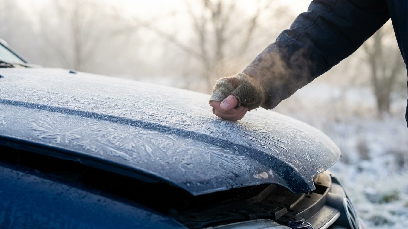 I parked under the carport every night just to keep the frost off my windscreen: the morning I lifted the bonnet, I unders...