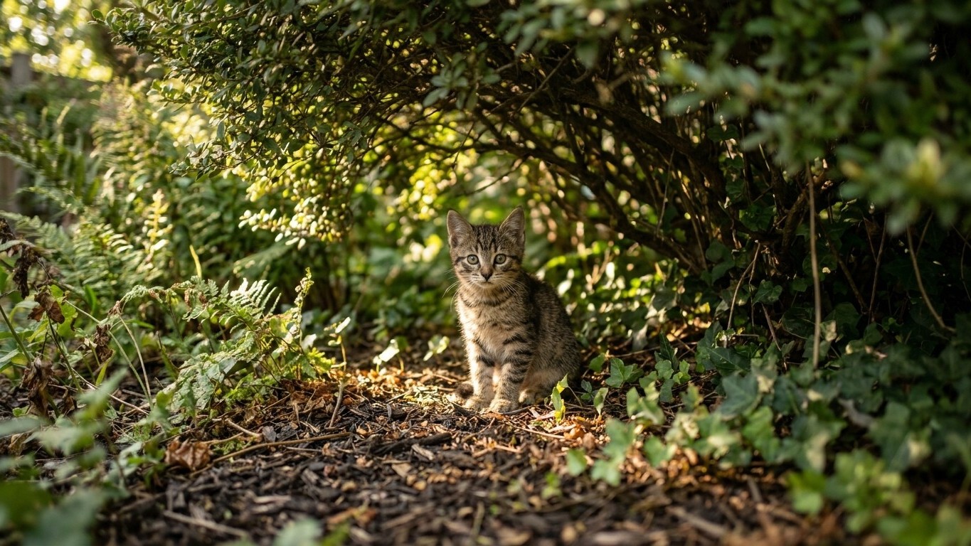 I picked up a kitten alone under a bush just to keep it safe: when I came back to that spot four hours later, it was alrea...