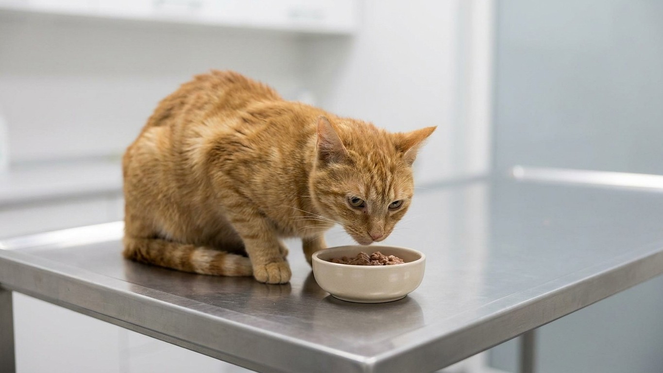 I put down two full bowls for the starving cat I pulled out of that house just to get him eating again: forty-eight hours ...