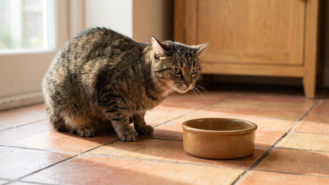 I set a cucumber behind my cat while she was eating just for the video: three weeks later, she still refuses to touch her ...