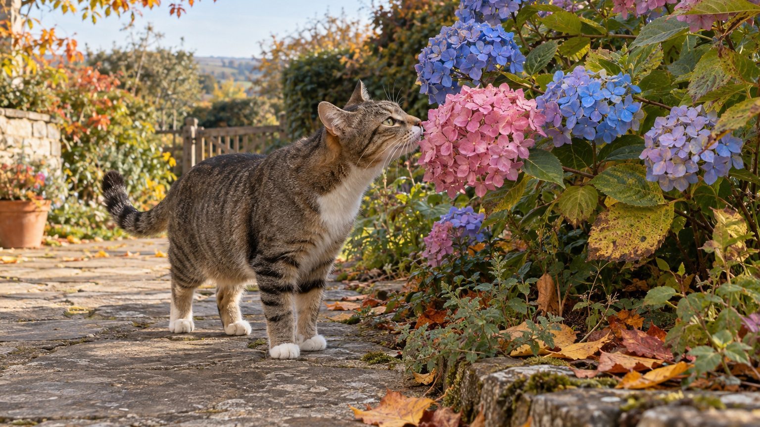 Are hydrangeas poisonous to cats? Symptoms, risky parts and what to do