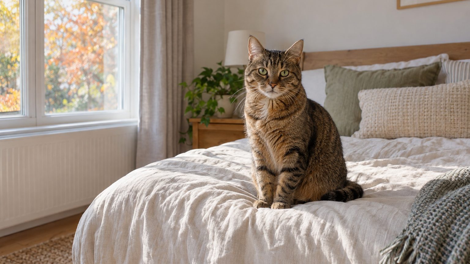 Why does my cat pee on my bed? Medical causes, stress triggers and how to stop it