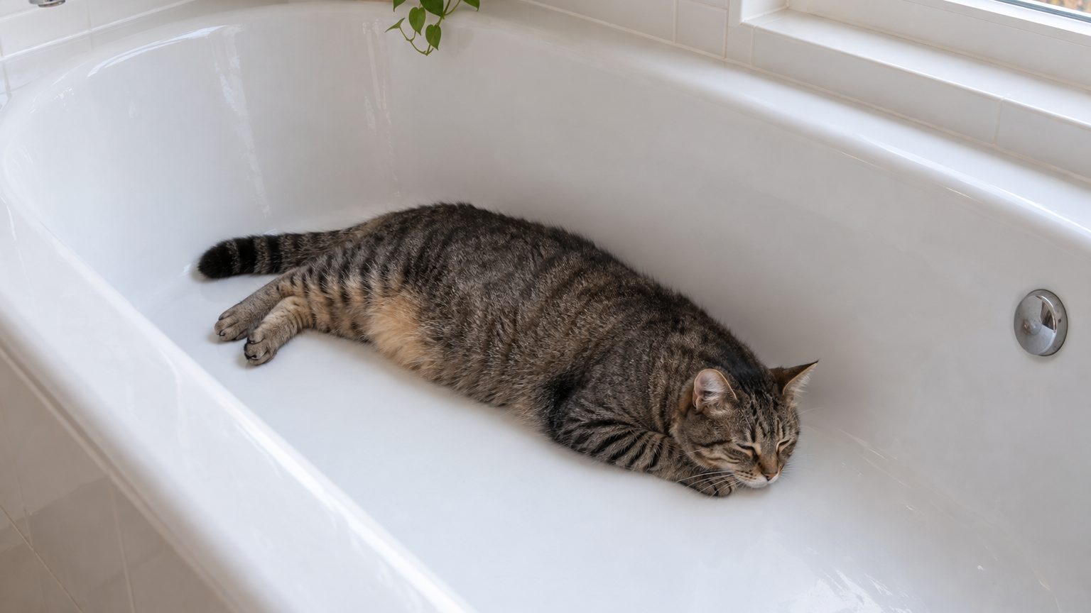 Why does my cat sit in the bath? The five reasons vets and behaviourists give